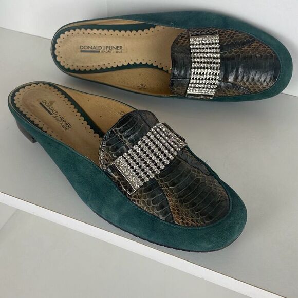 Donald J Pliner Slip On Loafers Mules - Picture 1 of 10